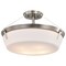 Nuvo Rowen 4-Light Semi Flush Brushed Nickel Etched White Glass 60/7762 - alternate 5